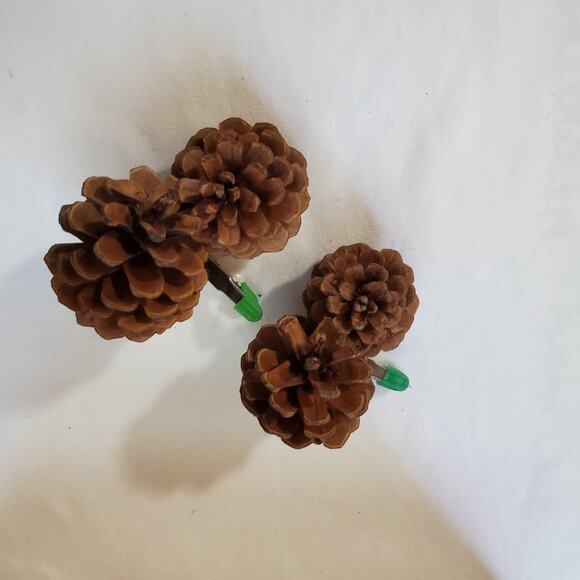 Natural Unscented Wooded Pinecone Clip Ornaments – Holiday Décor – Set of (2) - Picture 6 of 7